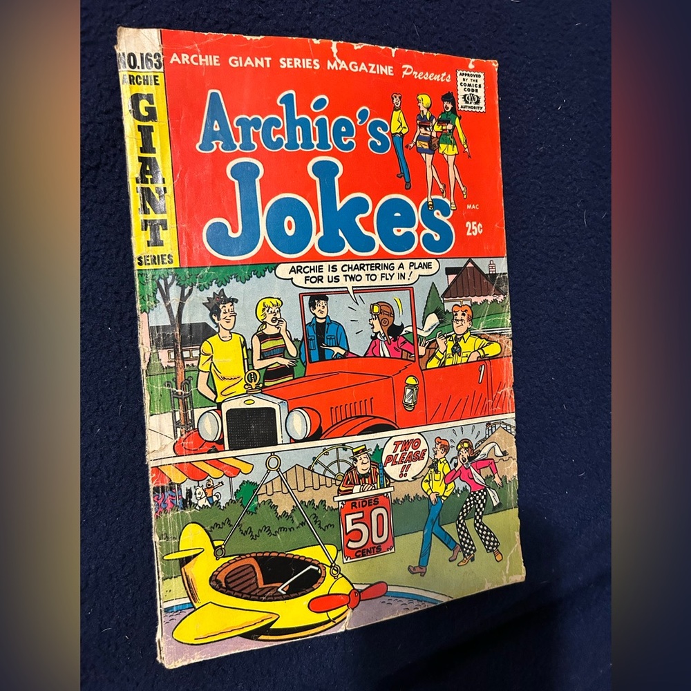 PRICE REDUCED! Rare Hard to Find Vintage Archie’s Jokes Comic Book 1969